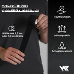 HF Training® 4er Set Profi Sporttape  – Extra Stark & Wasserfest – Sport- & Fußball-Tape für Gelenke, Bänder & Stutzen