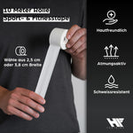 HF Training® 4er Set Profi Sporttape  – Extra Stark & Wasserfest – Sport- & Fußball-Tape für Gelenke, Bänder & Stutzen