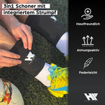 HF Training® 3in1 Schienbeinschoner – integriert im Stutzen